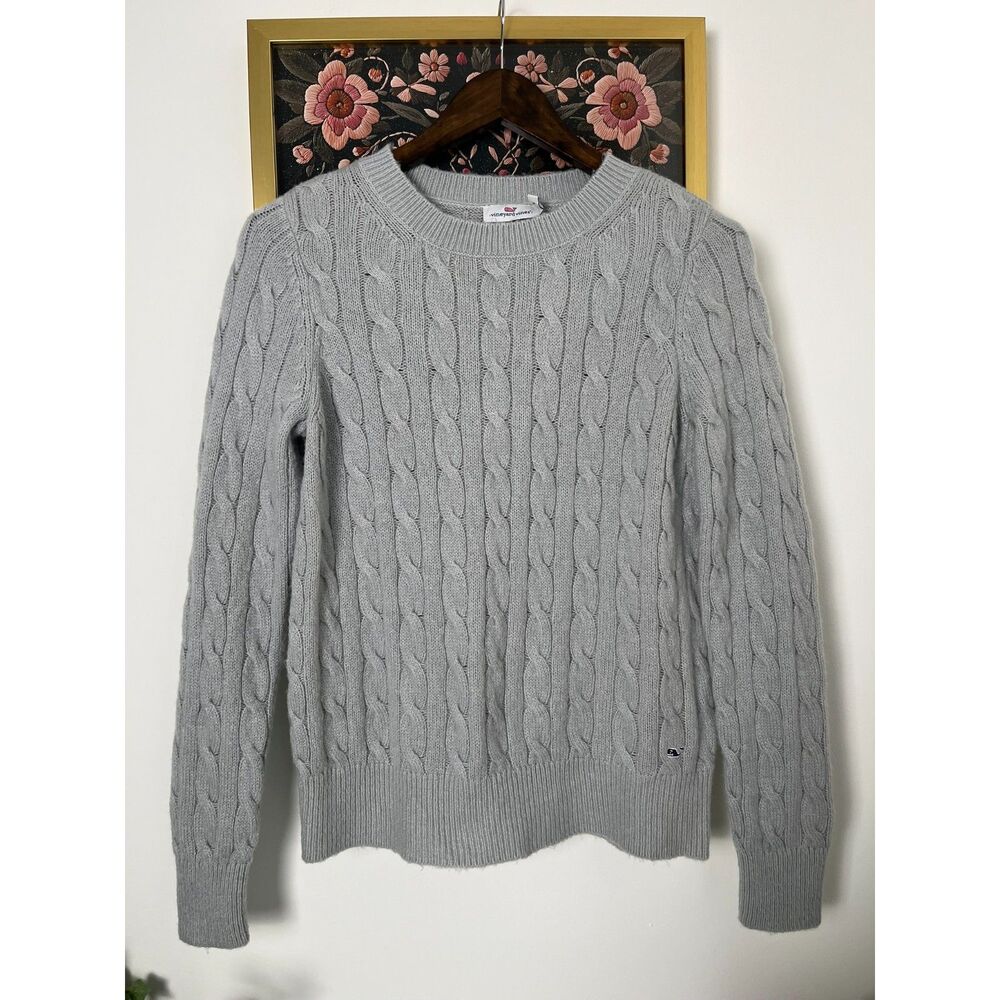 Vineyard Vines Lightweight Heather Grey Pullover Classic Prep S